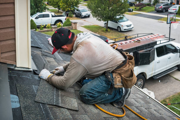 Professional Roofing technician working in Midland, MI